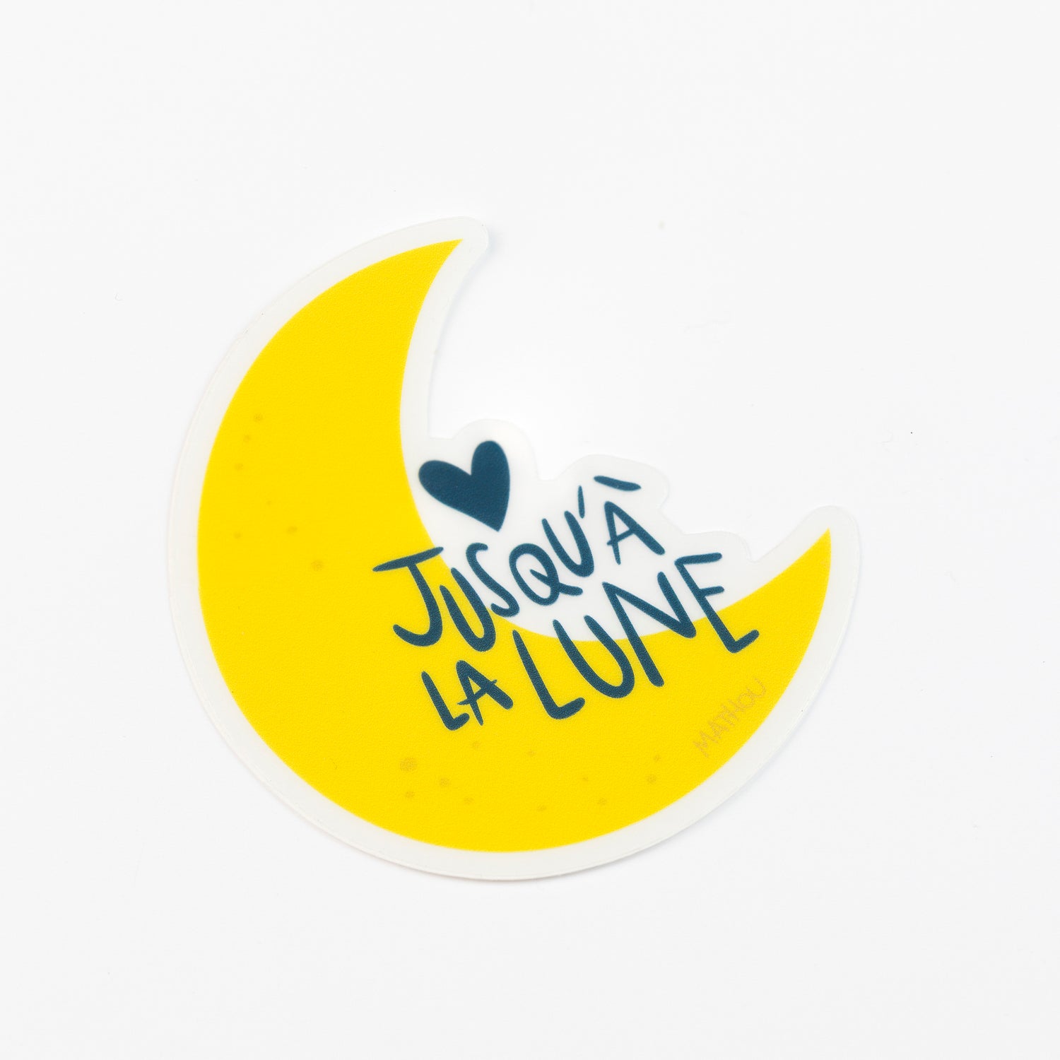 Aufkleber · Bis zum Mond (transparent)