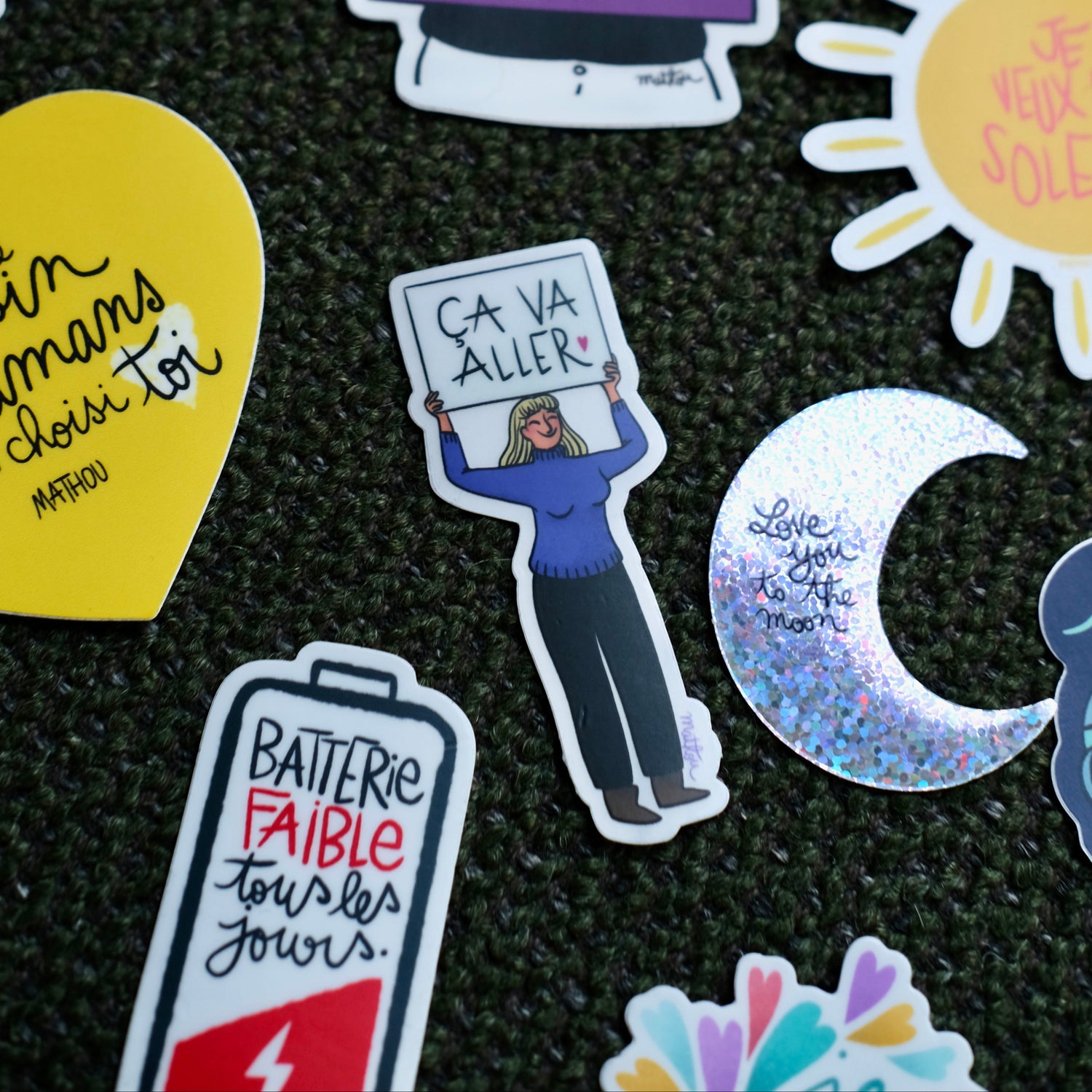 Sticker · Panneau "Ça va aller" (transparent)
