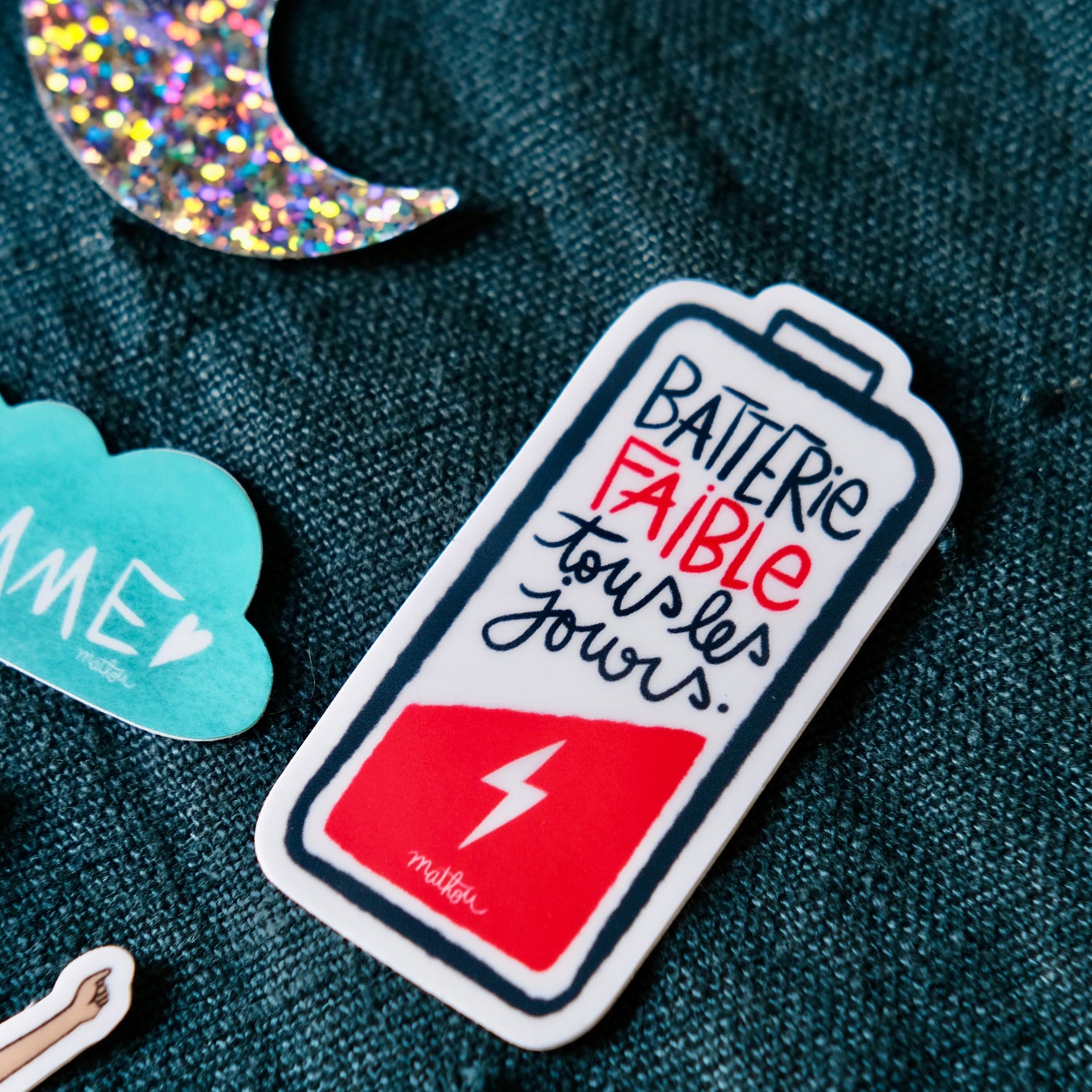 Sticker · Batterie Faible