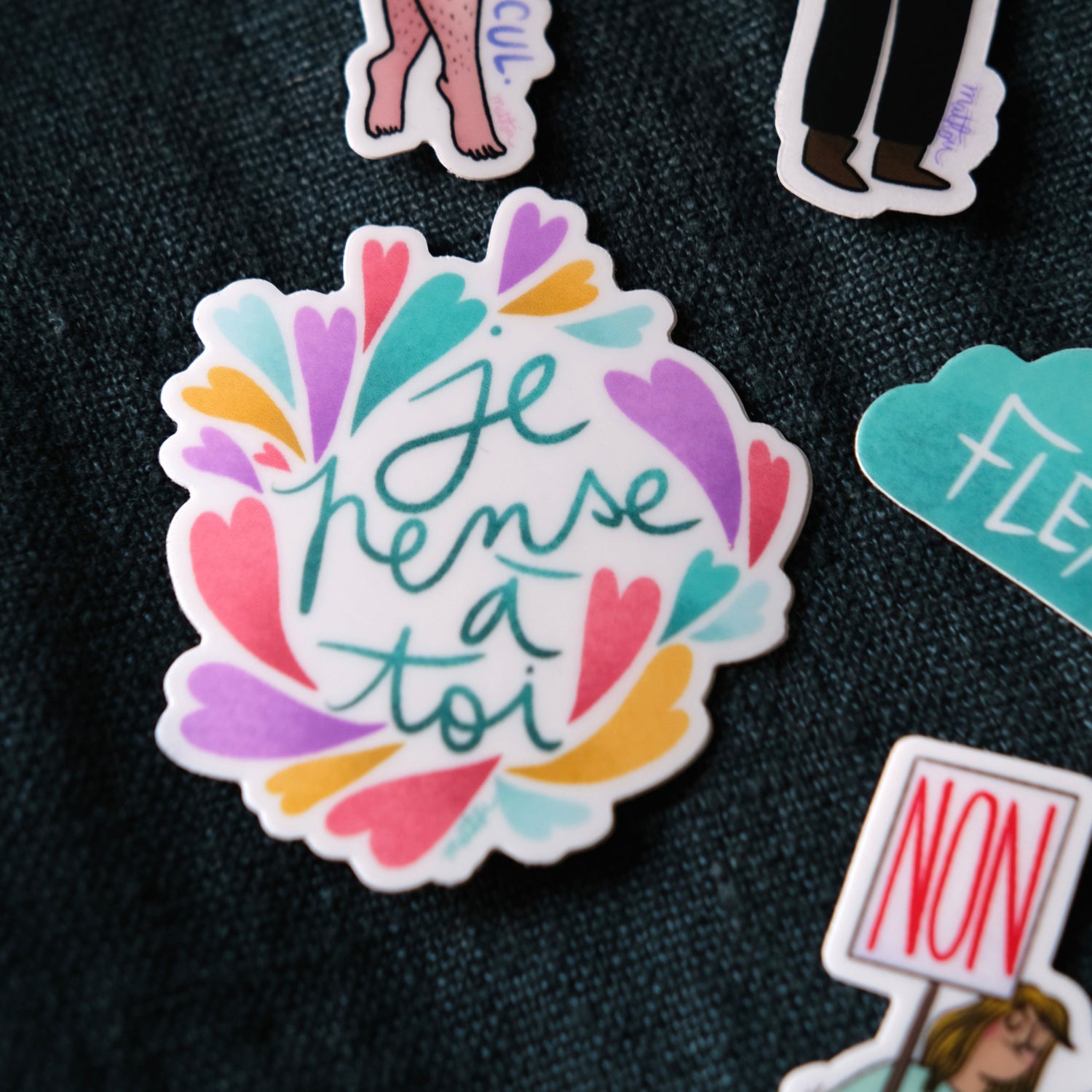 Sticker · Je pense à toi