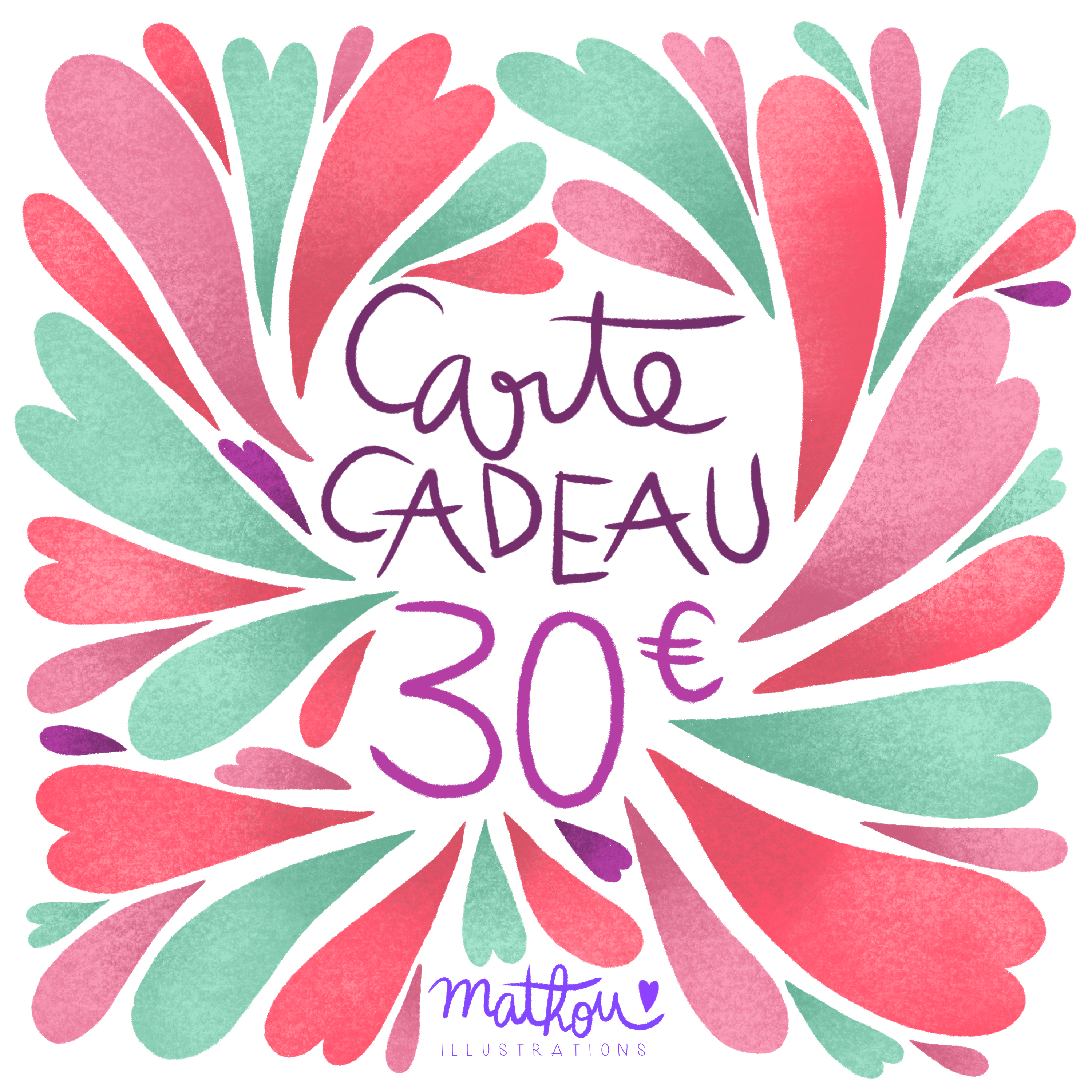Carte Cadeau de 30€ – Mathou Illustrations