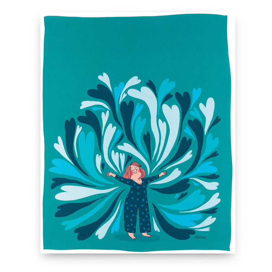 Poster · Blaue Herzen