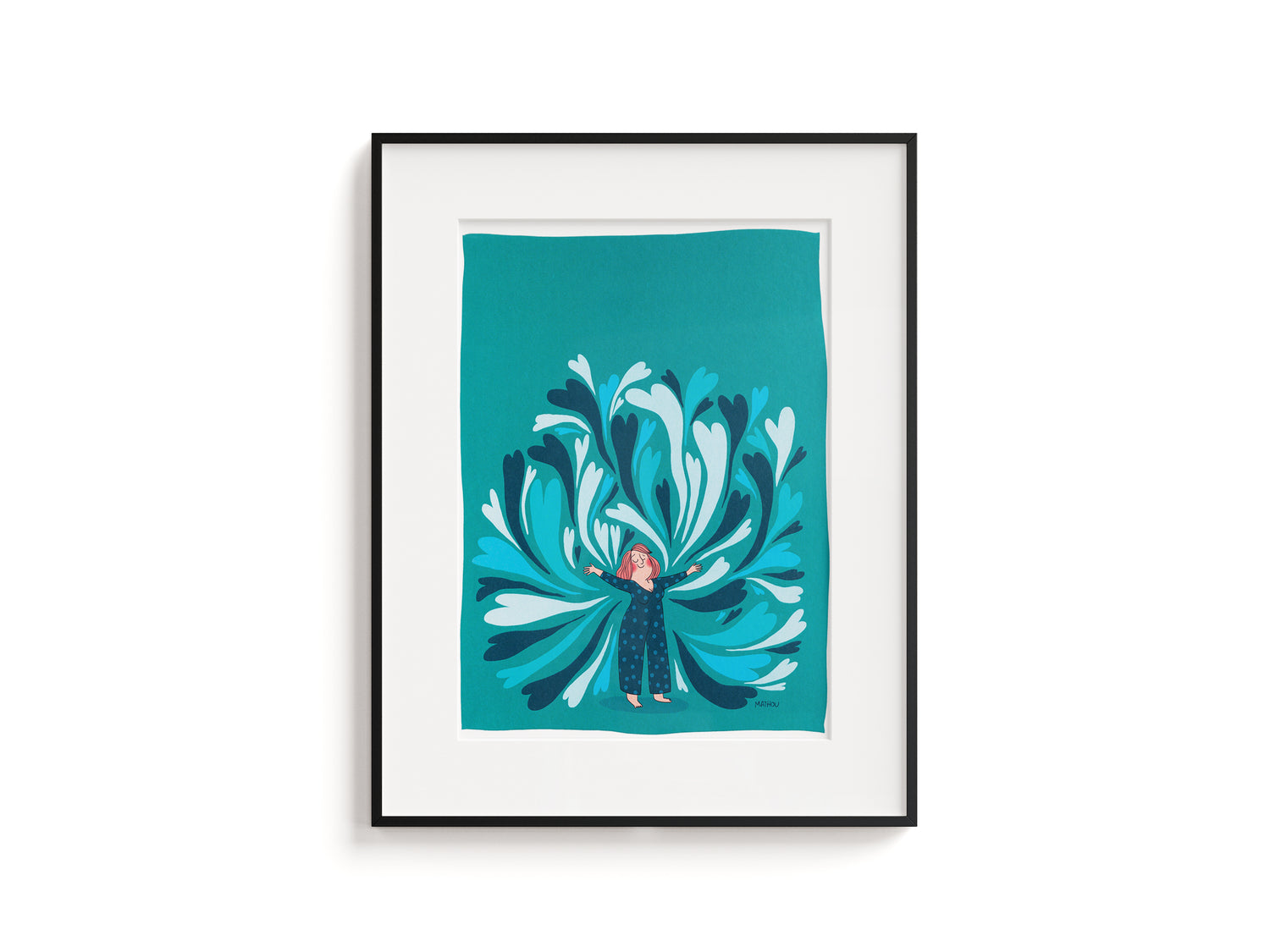 Poster · Blaue Herzen