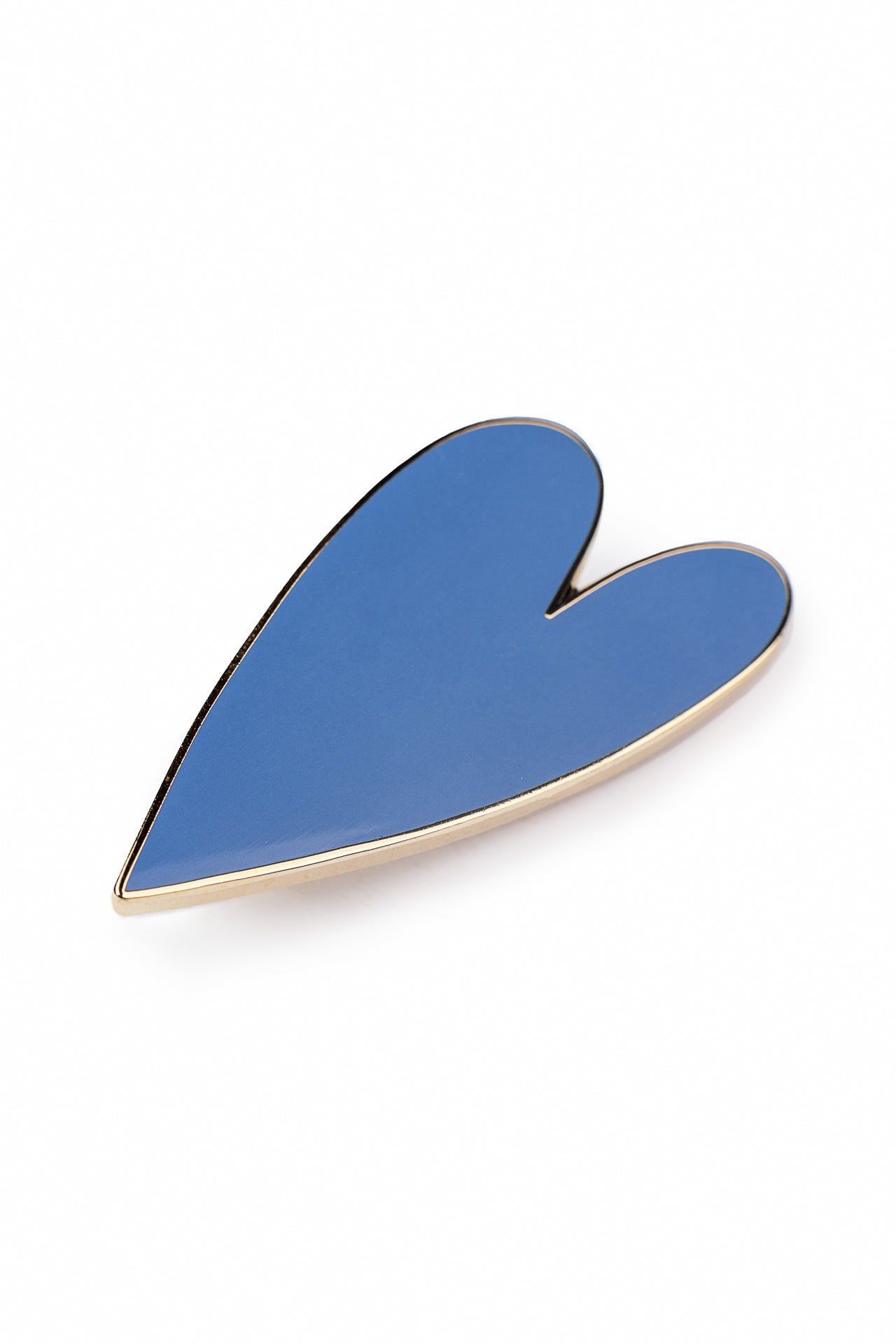 Brosche Herz Lavendelblau
