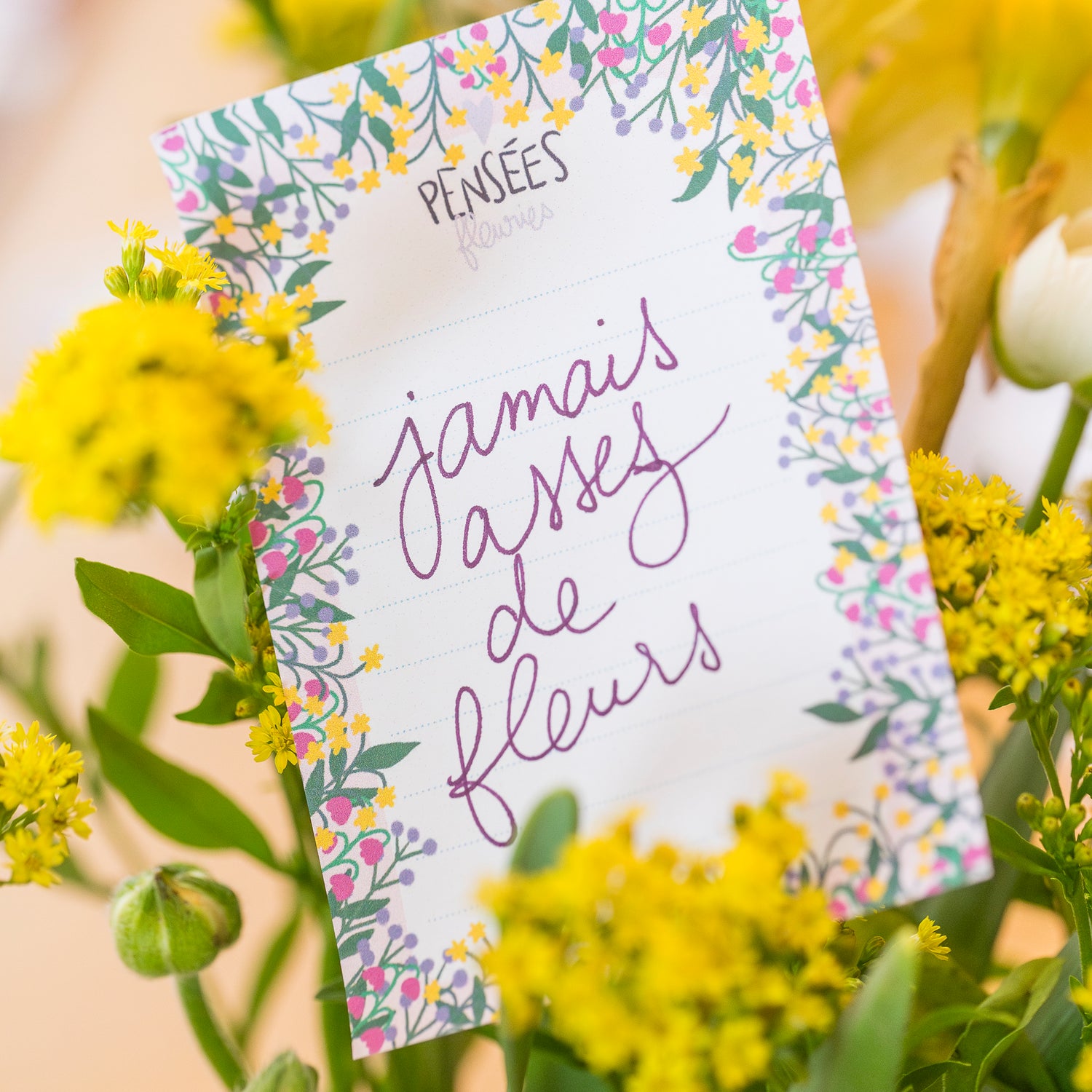 KLEINER NOTIZBLOCK 🌸 FLOWERS TO MYSELF