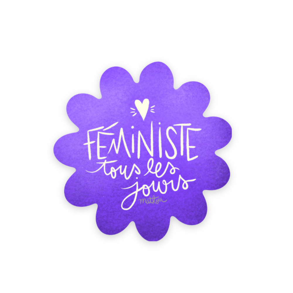 Aufkleber · Jeden Tag Feminist:in
