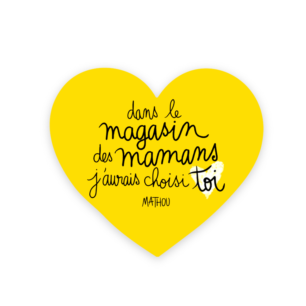Aufkleber · Magasin des Mamans