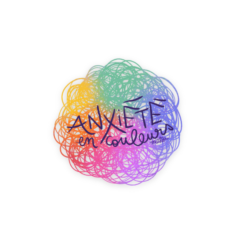 Aufkleber · Bunte Angst (transparent)