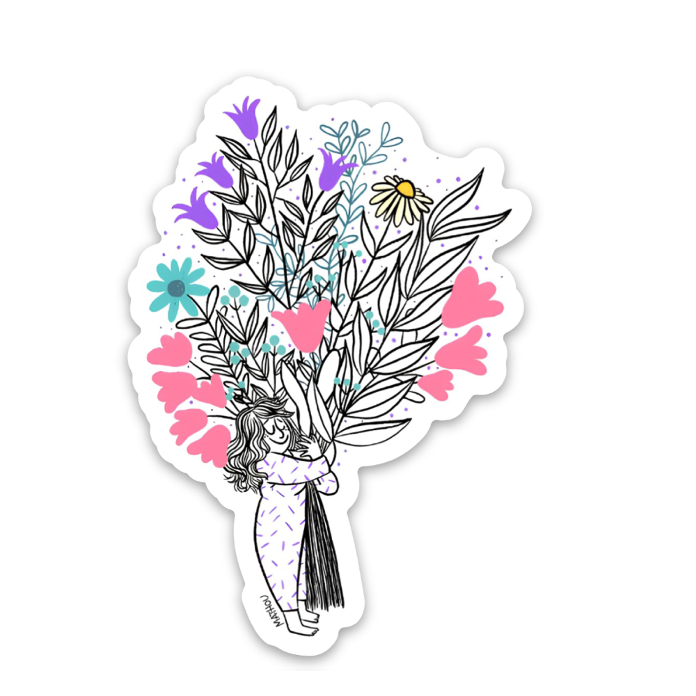 Aufkleber · Ich kann mir Blumen kaufen