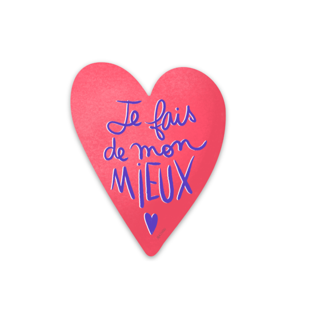 Sticker · Ich gebe mein Bestes
