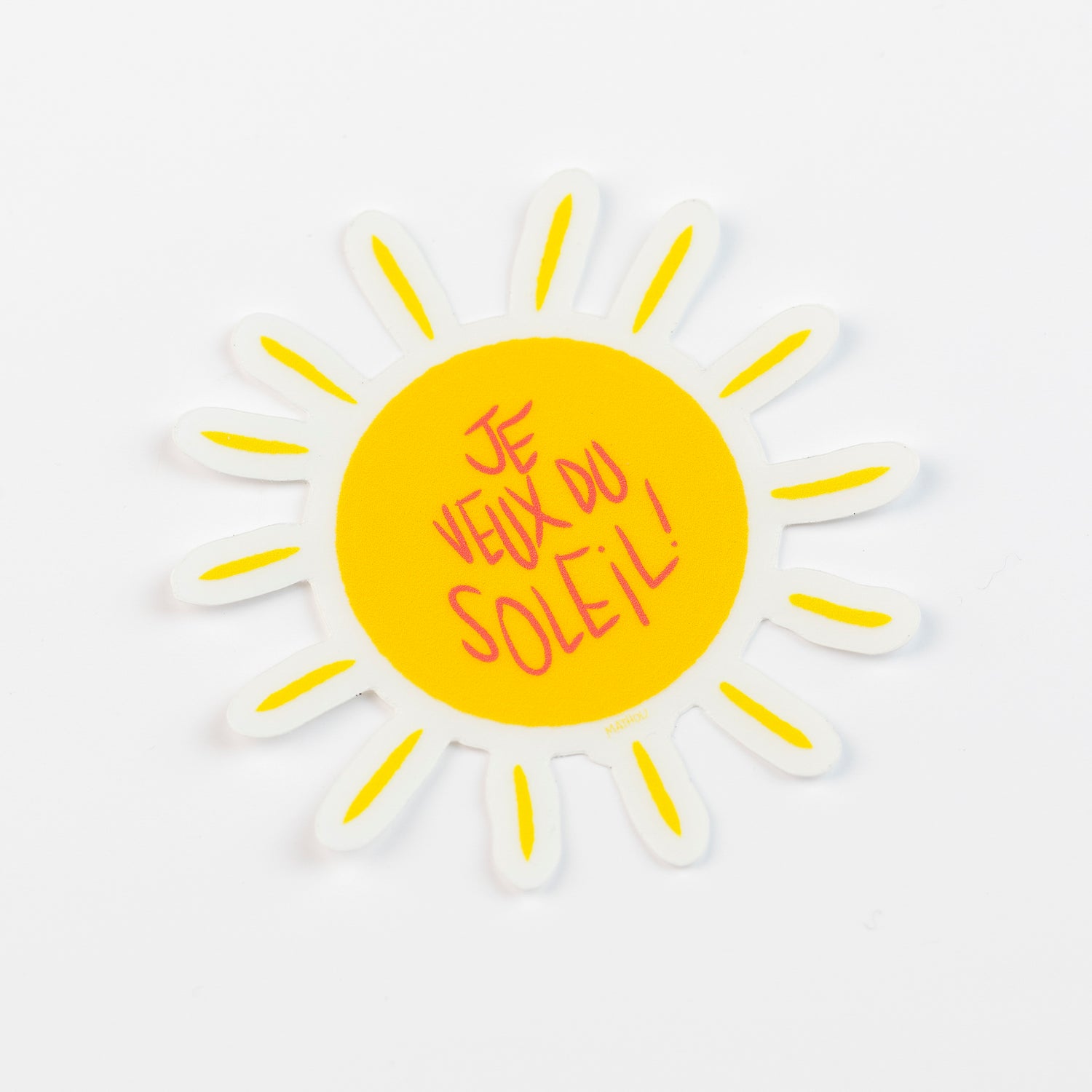 Aufkleber · Ich will Sonne (transparent)