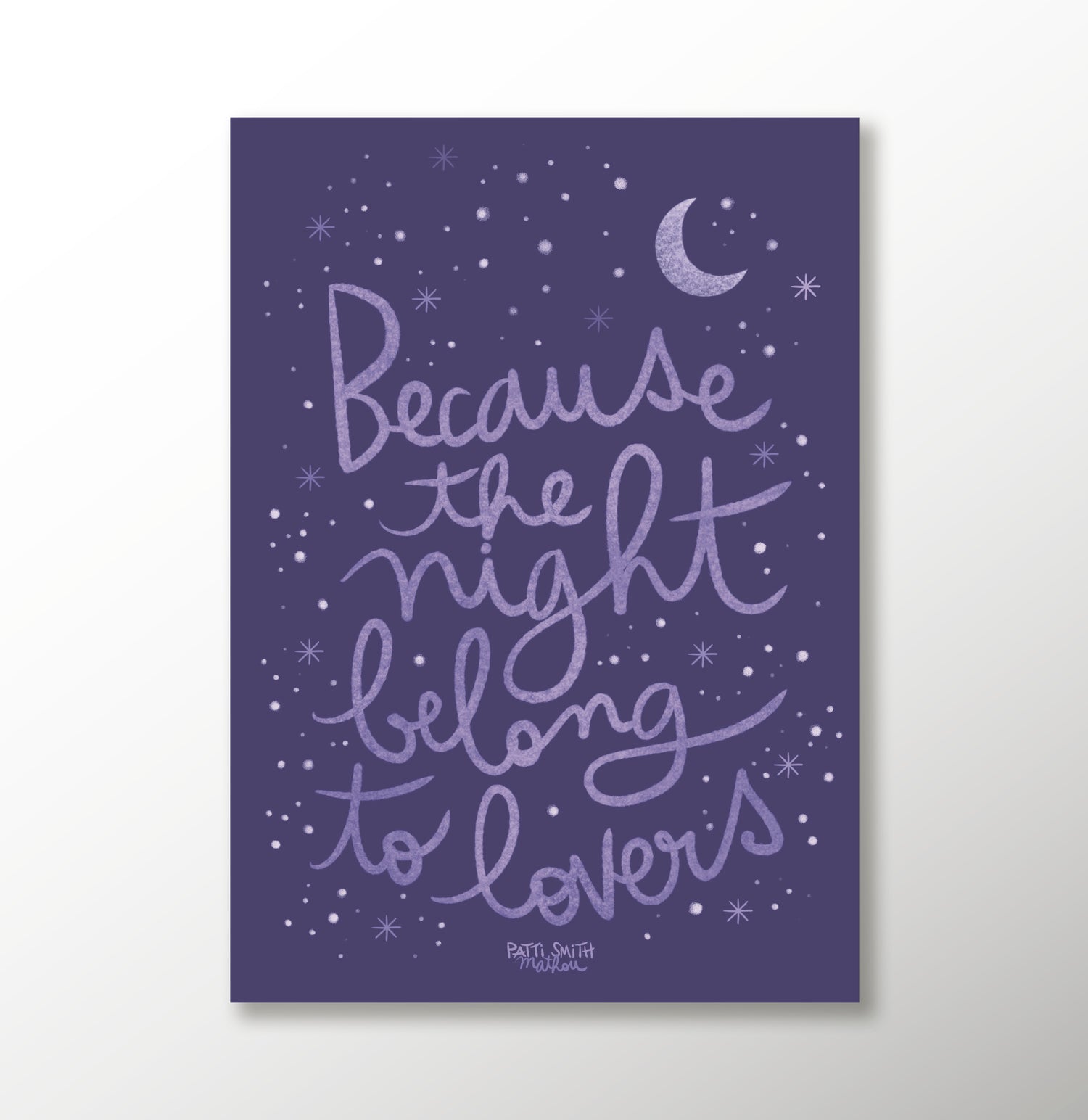 Plakat · Because The Night
